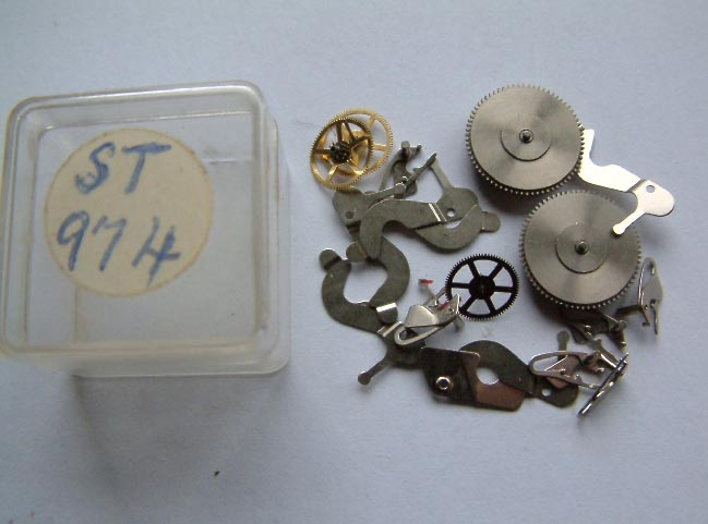 5 boxes of ST watch parts from a watch makers estate